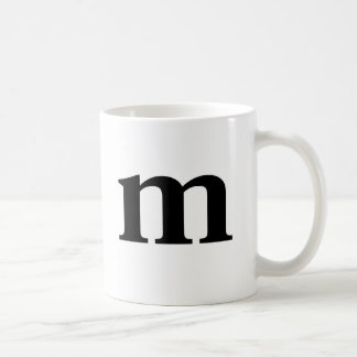 Mug Typographie moderne initiale du coque inférieur