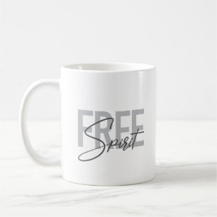 Mug Typographie moderne, simple, cool de Free Spirit