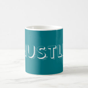 Mug Typographie moderne White Hustle