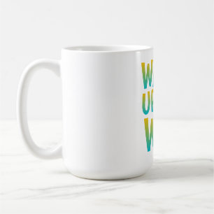 Mug Typographie Motivationnelle Réveille-Toi et Gagne