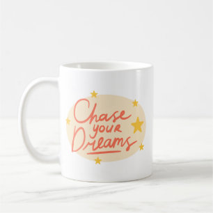 Mug Typographie Motivationnelle Simple Corail Rouge jo