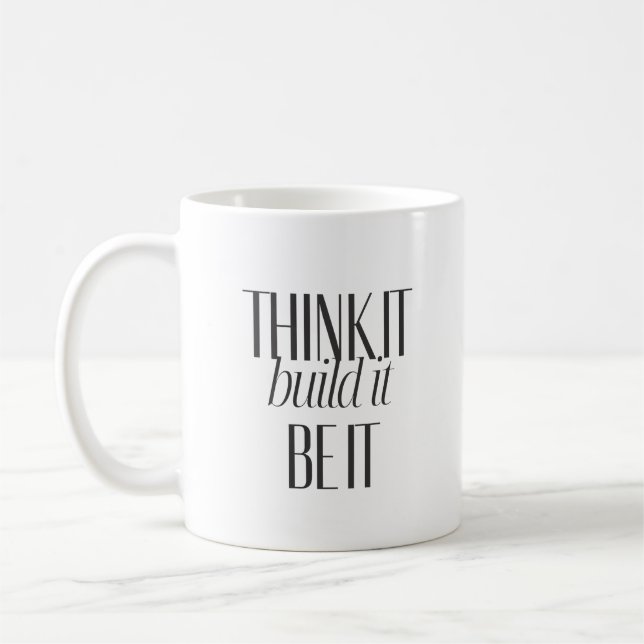 Mug Typographie noire gras Inspire Action Créatifs  (Gauche)
