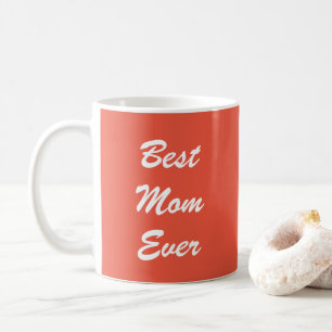Mug Typographie personnalisée Meilleure maman jamais o