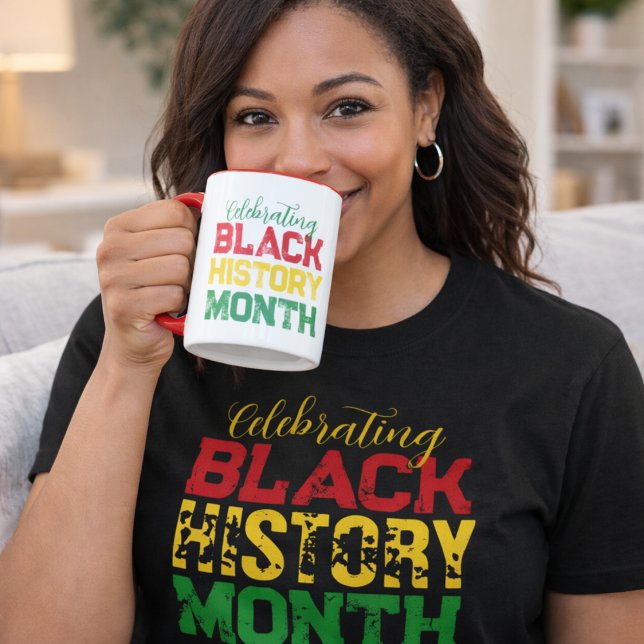 Mug Typographie pour le Mois de l'histoire des Noirs (Créateur téléchargé)