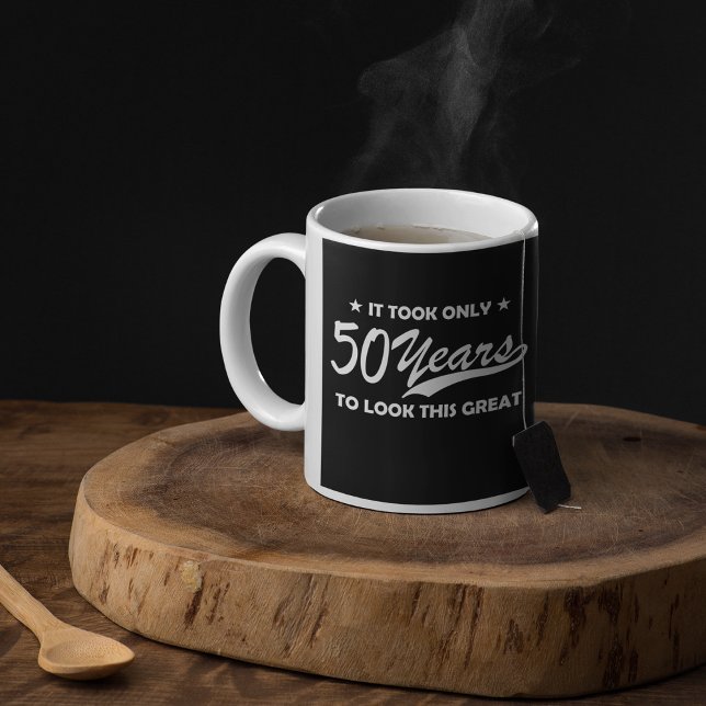 Mug Typographie Rétro pour 50ème Anniversaire Drôle (Créateur téléchargé)