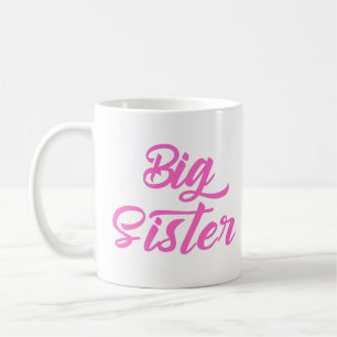 Mug Typographie rose Grande Soeur