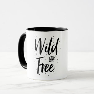 Mug Typographie sauvage et libre