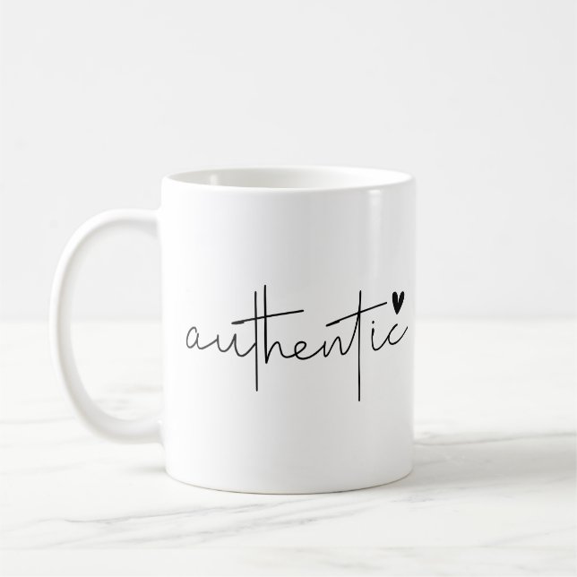 Mug Typographie simple authentique et moderne (Gauche)