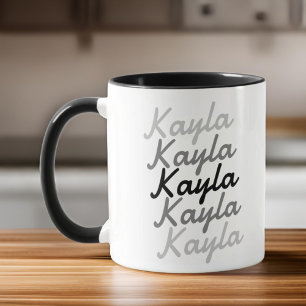 Mug Typographie simple moderne cool nom