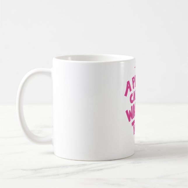 Mug Typographie Une princesse peut être aussi une guer (Gauche)