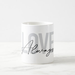 Mug Typographie urbaine moderne, simple, "L'amour touj