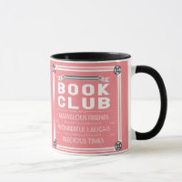 Typographie Vintage du club de lecture rose