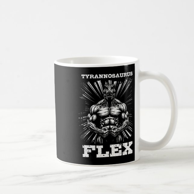Mug Tyrannosaurus Flex Force Gym Funny Bodybuilding (Droite)