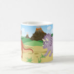 Mug Tyrannosaurus Rex et Tricératops<br><div class="desc">Tyrannosaurus Rex et Triceratops jouent ensemble.</div>