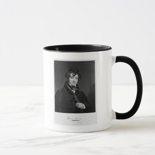 Mug Tyrone Power, gravé par des sables de James, (Droite)