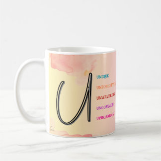 Mug "U" initial (11oz)