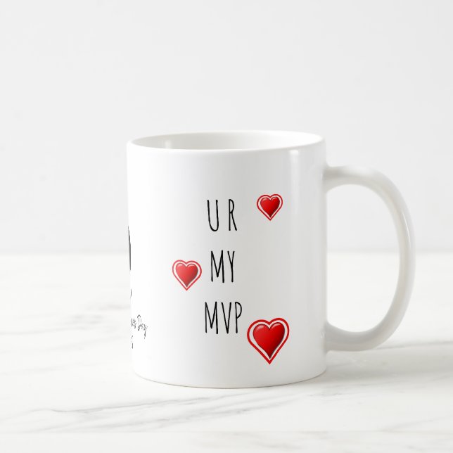 Mug U R MY MVP Stylish Christian Valentines Monogramme (Droite)