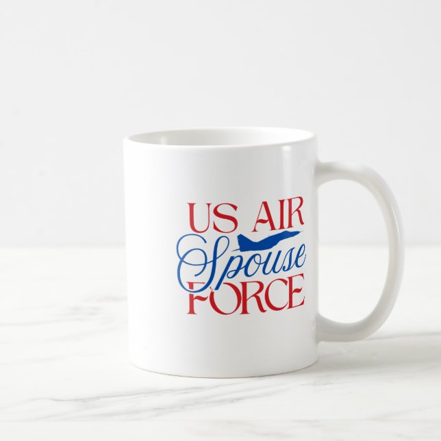 Mug U.s. Air Force Spouse – Proud Military Wife Husban (Droite)