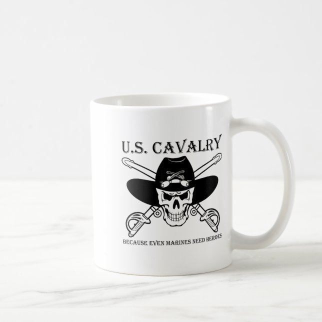 Mug U.s. Cavalry Because Even Marines Need Heroes Funn (Droite)