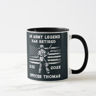 Mug U.S. VETERAN cadeau personnalisé Legend a retiré