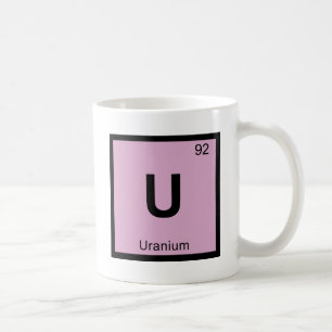 Mug U - Symbole en uranium de Tableau périodique de