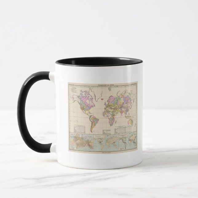 Mug Ubersicht der Erde - Aperçu de la carte de la Terr (Gauche)