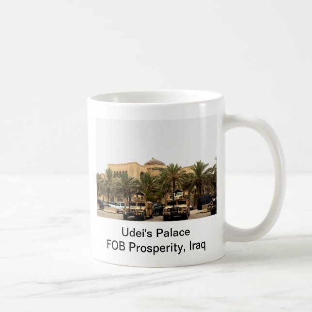 Mug Udei ; palais de s, prospérité FOB, Irak (Droite)