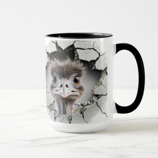 Mug UEM à l'intérieur d'un mur fissuré (Droite)