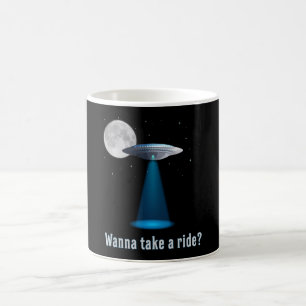 Mug Ufo Alien Science Fiction Espace Sci-Fi Drôle Cade