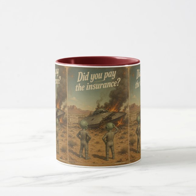 Mug UFO Roswell 40-50s (Centre)