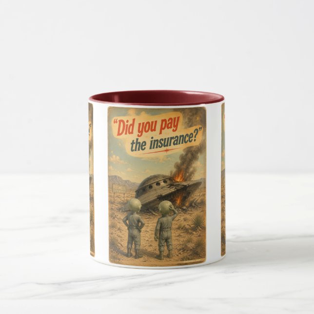 Mug UFO Roswell 40-50s (Centre)