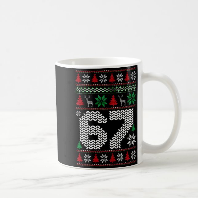 Mug Ugly Christmas Sweater 67 Six Seven 6 7 Meme Funny (Droite)