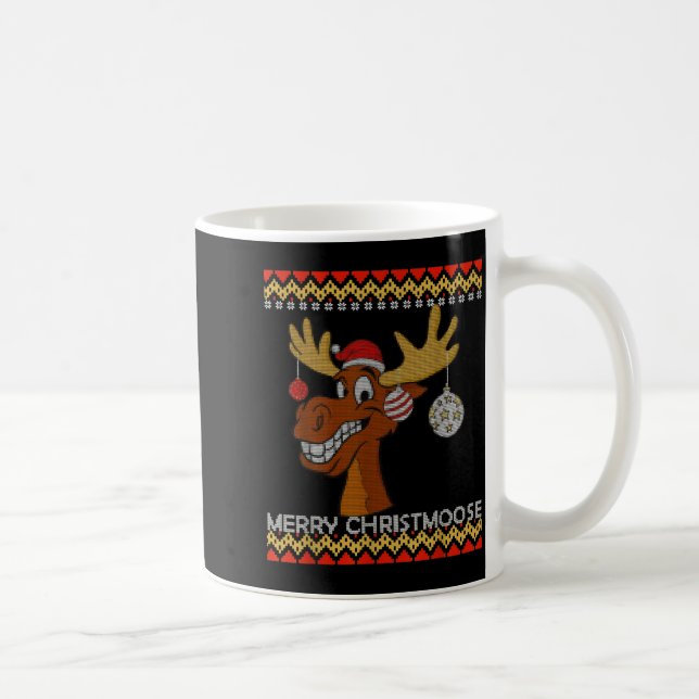 Mug Ugly Christmas Sweater I Merry Christmoose Funny M (Droite)