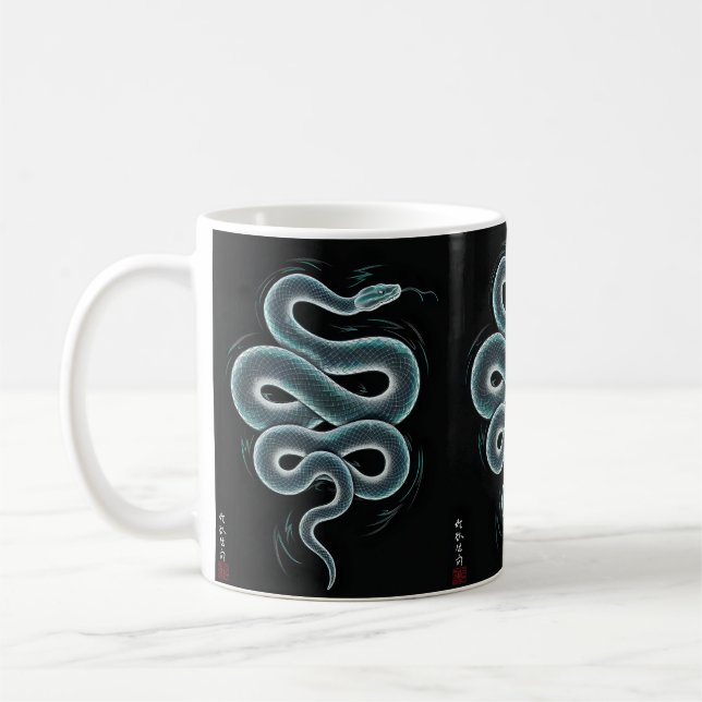 Mug ukiyo japonais style serpent art (Gauche)