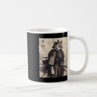 Mug Ukiyuo-e Art Japonais vintage De Samurai Chat Kitt