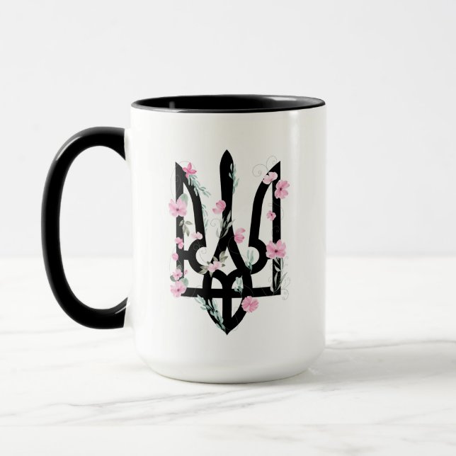 Mug UKRAINE. Armoiries. Trident. Tryzub.  (Gauche)