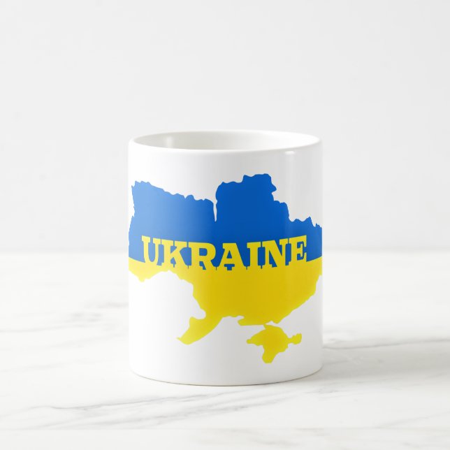 Mug Ukraine - Paix - drapeau ukrainien - Soutien à la  (Centre)