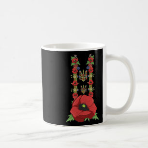 Mug Ukraine Trysub Coquelicots Rouges Mignon Vintage U