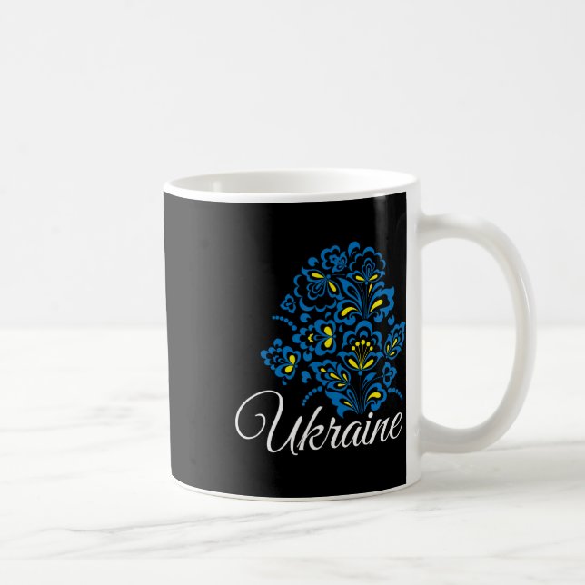 Mug Ukraine Ukrainiens Ukrainien Kiev Trysub Drapeau 1 (Droite)