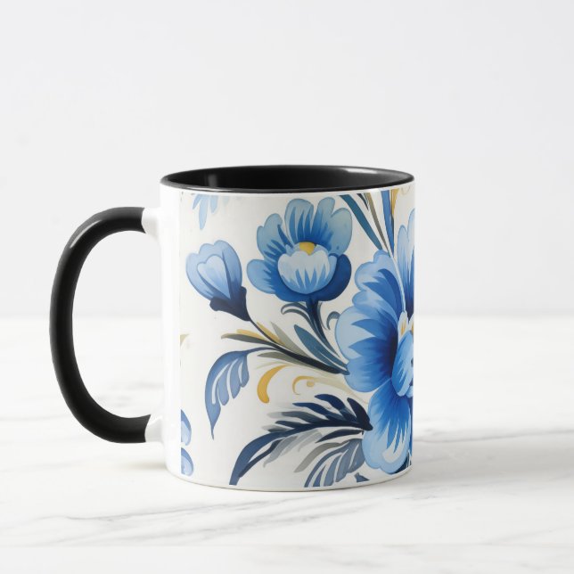 Mug Ukrainian folk art pattern (Gauche)