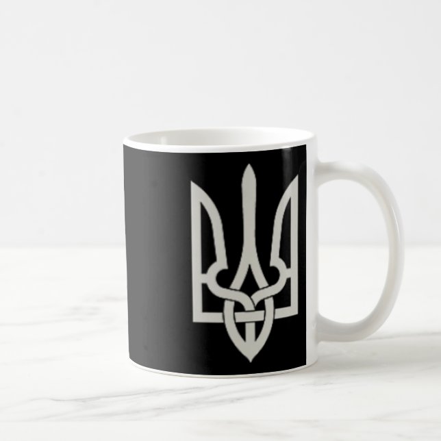 Mug Ukrainian Trident Emblem Save Ukraine Resist Slava (Droite)