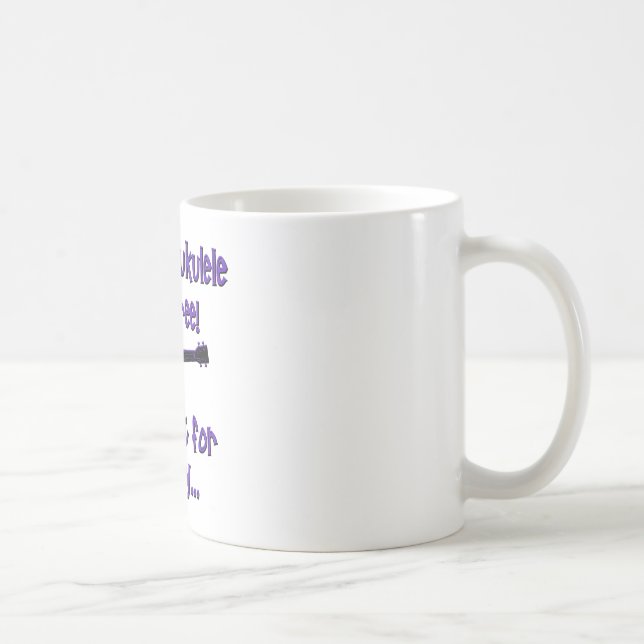 Mug Ukulélé drôle (Droite)