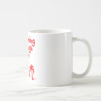 Mug Ukulele Hawaïen Rouge Design Tropical Surf Uke