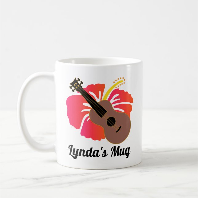 Mug Ukulele Hawaiian Music Lover (Gauche)