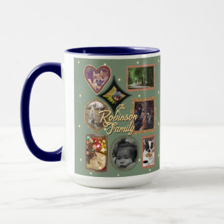 Mug Ultimate 12 Photo Family Retro Frame Collage