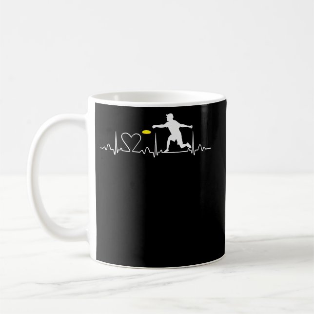 Mug Ultimate Frisbee Heartbeat Disc Golf (Gauche)