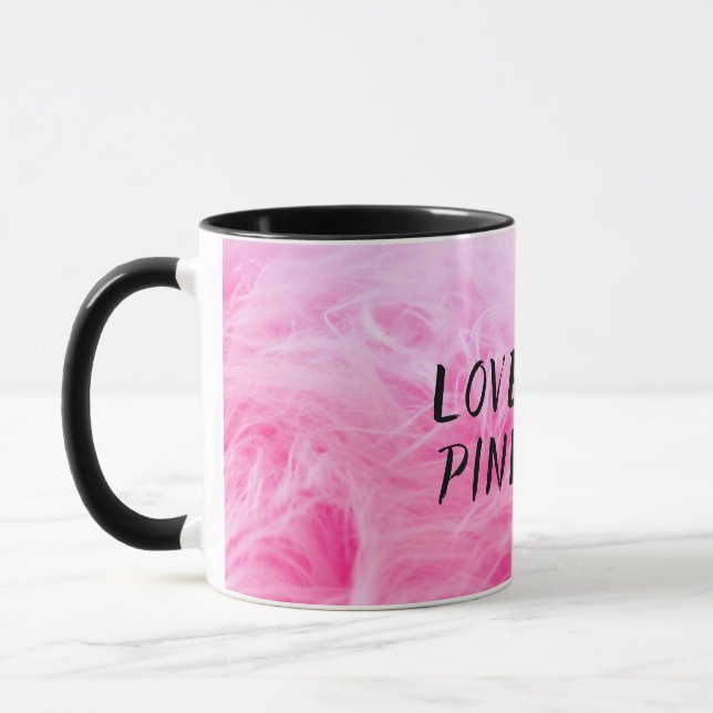 Mug Ultime fourrure Faux Rose Chaud (Gauche)