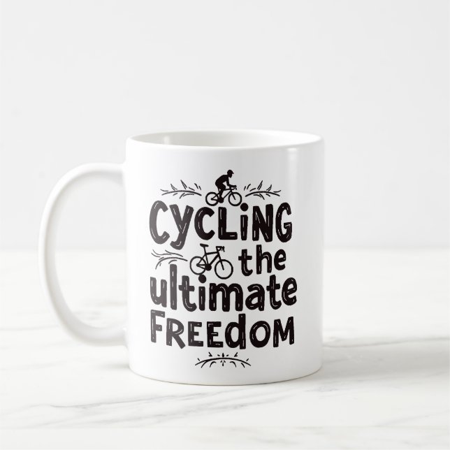 Mug Ultime Liberté : Cyclisme dans le Style (Gauche)