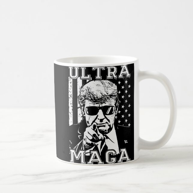 Mug Ultra MAGA Fun Anti Biden US Flag Pro Trump Trend (Droite)