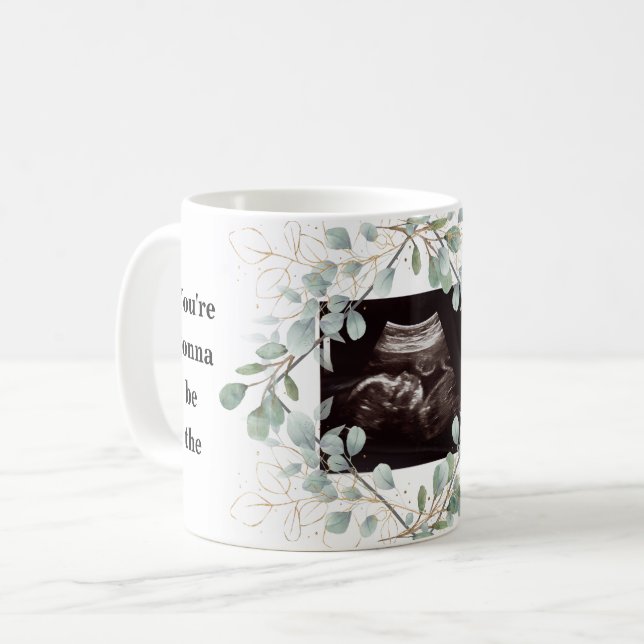 Mug Ultrasound Photo Folio Meilleur papa jamais neutre (Devant gauche)